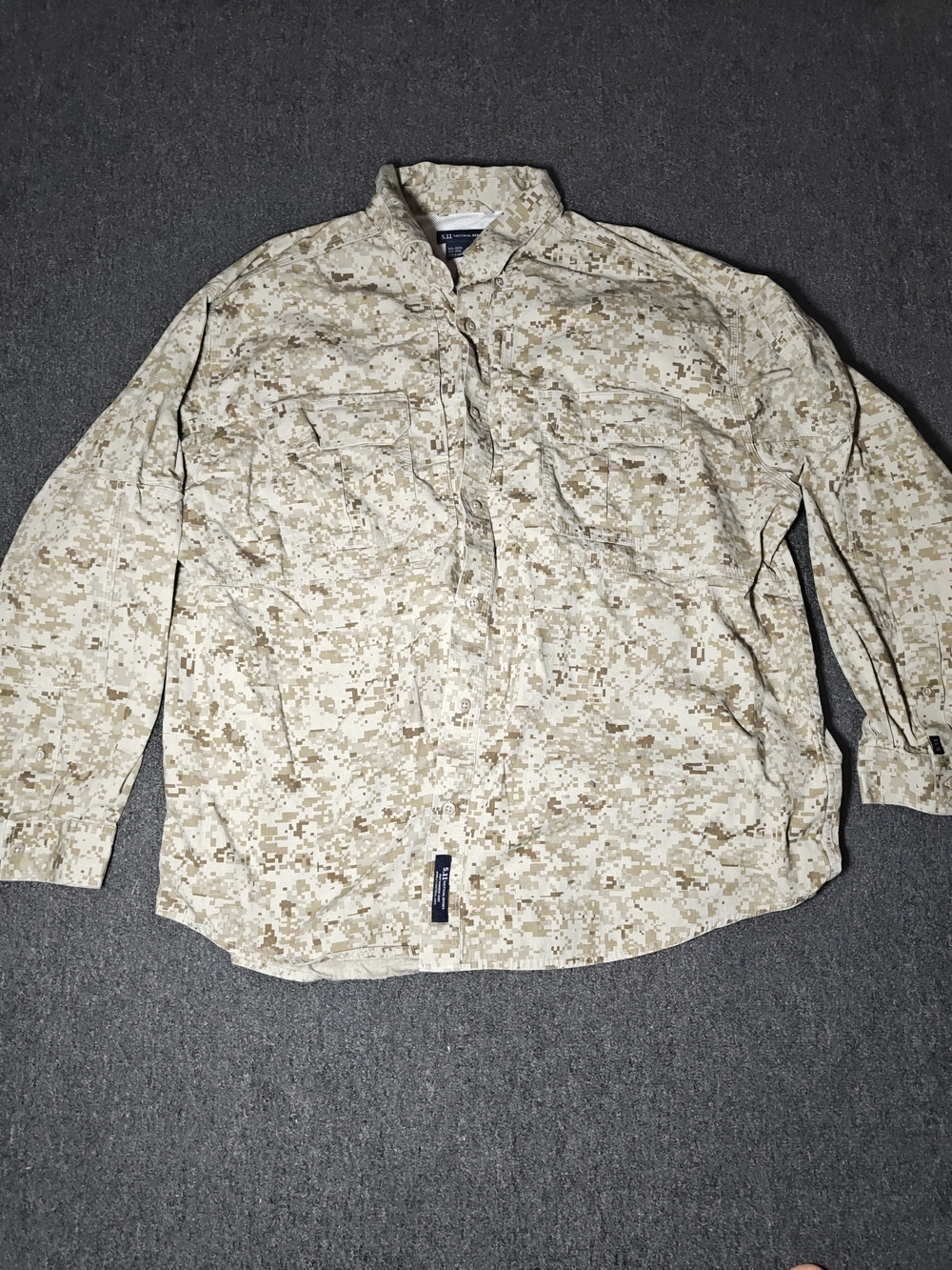Men's Desert Digital Camo Field Jacket - Tan 2xl